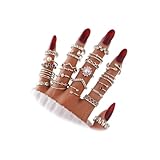 IFKM 28 Pcs Silver Knuckle Rings Set For Women Vintage Stackable Joint Finger Midi Rings Dainty Cubic Zirconia Crystal Simple Twist Hollow Cute Rings Pack Jewelry Gift