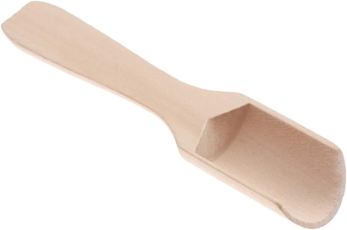 STOBAZA 45pcs Tea Scoop Salt Shovel Wooden Spoon for Kitchen Bathroom Teaware Accessories Scooping