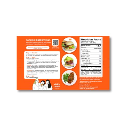 image for Vegan Shroomeats Mushroom Burger Patties - High Protein Meat Substitut