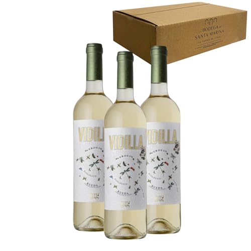 Vidilla Verdejo - Ideal para Maridar con Pescados y Arroces - Pack 3 Botellas 75cl