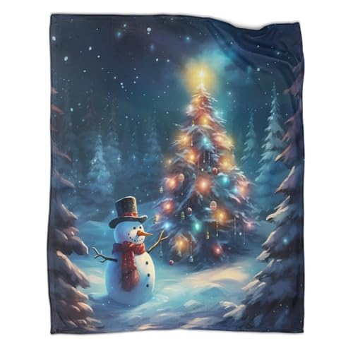 Couverture Noël sapin 3D le cadeau idéal pour le canapé des proches - 3