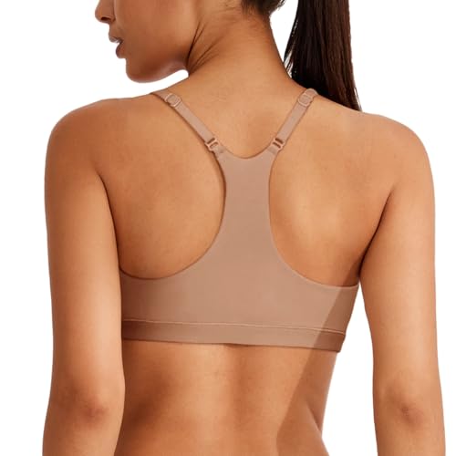 REORIA Women's Racerback Wireless No Padded Comfortable Sleep Bralettes Bras for Women