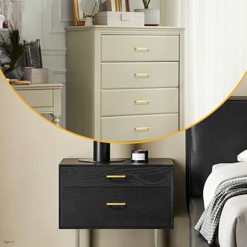 Probrico 128mm Cabinet Pulls Gold Cabinet Handles Stainless Steel Drawer Pulls Cupboard Square Bar Handles Wardrobe Knobs 5 Pack - Image 6