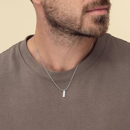 HZMAN Snake Chain Necklace for Men Women Thin Stainless Steel Chain Necklace Hip Hop Men's Choker Necklace 16"-30" Jewelry Gift3