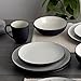 Noritake Colorwave Graphite 16-Piece Coupe Set, Service for 4 in Black/Graphite