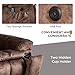 IOMOR Large Power Lift Recliner with Massage and Heat for Elderly, Heavy Duty & Safety Motion Reclining Mechanism, Ergonomic Electric Wider Chair with USB Port, 2 Hidden Cup Holders (1, Brown)
