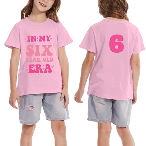 Little Girl Five Six Seven Eight Nine Ten Birthday Shirt in My Five-Ten Years Old Era T-Shirts