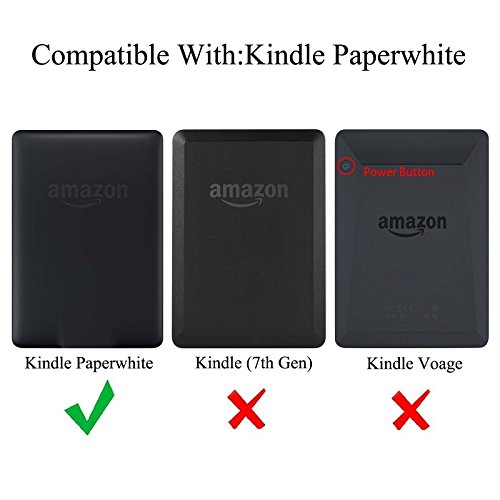 Reasun Case For Kindle Paperwhite 123, Slim Folio Magnetic Card Slots Cover With Auto Wake/Sleep Protective Case For Amazon Kindle Paperwhite 123 (2012, 2013, 2015, 2016 Version), Red #TOP6