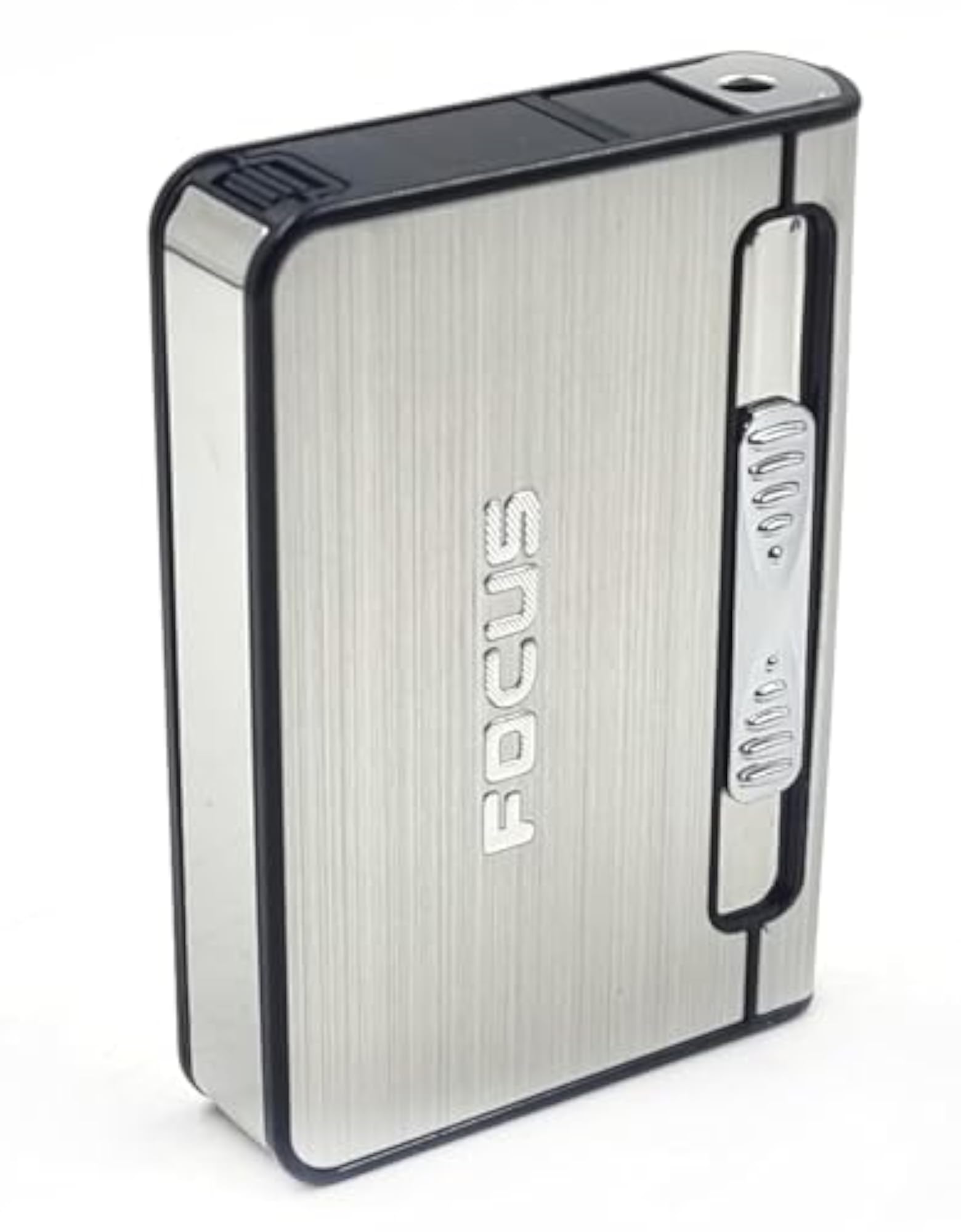 Long Cloud Automatic Cigarette Case Holder with Built-In Lighter