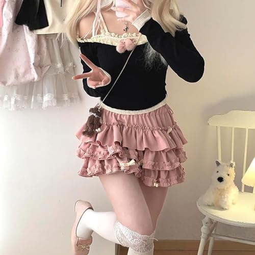Cute High Waist Puffy Ruffle Tutu Skirt - Lolita Cake Skirt2
