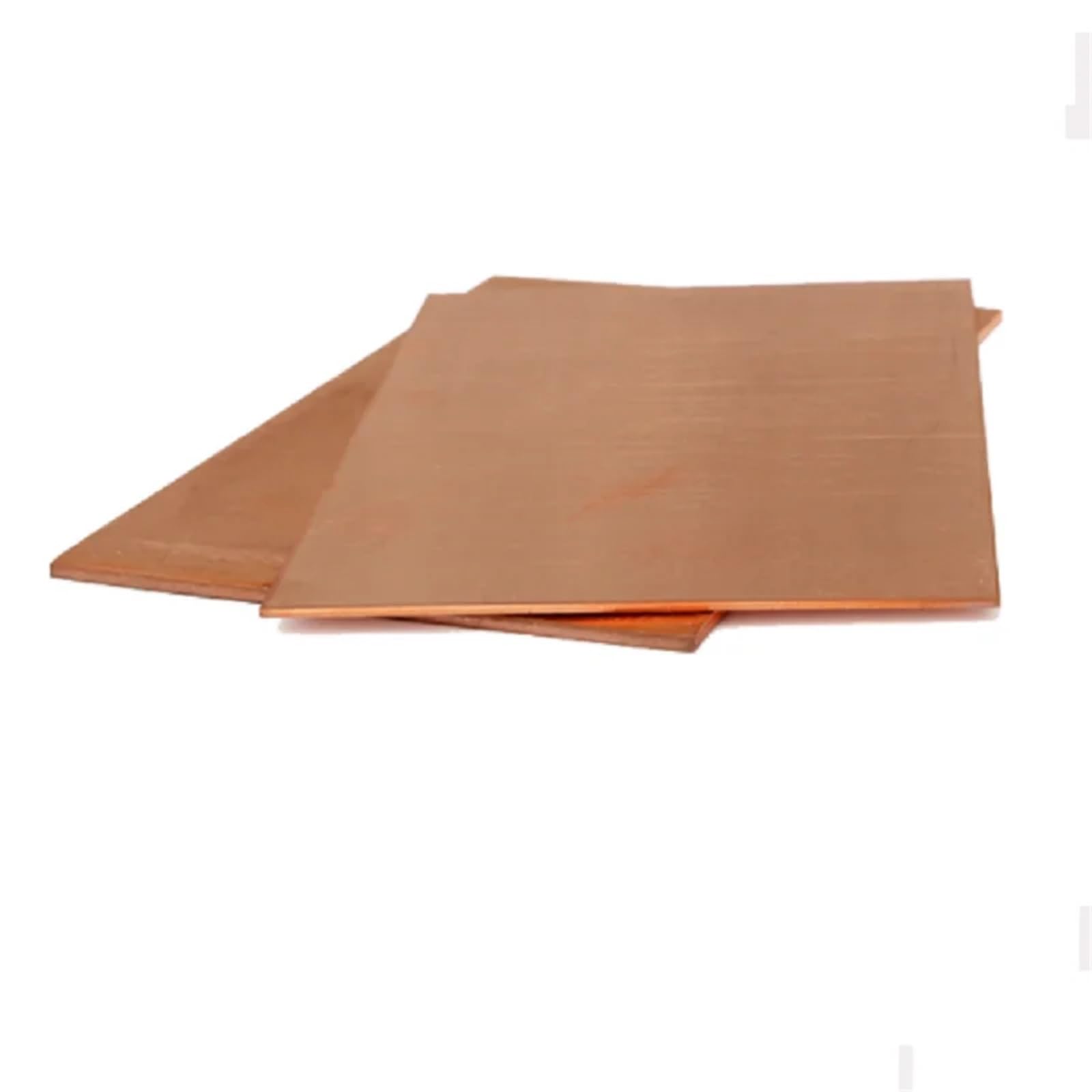 Placa de cobre metálica T2, láminas for proyectos bricolaje Adecuado para joyería y manualidades(1.2mm thick 2pcs,100X100mm)