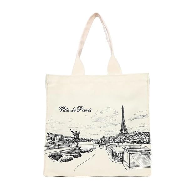 See full amazon price history chart for JUBLYN Women Canvas Shoulder Bag Paris Eiffel Tower Shopping Bags Students Books Bags Female Cloth Handbags Shopper Thick Cotton Tote, Large Canvas Tote Bag with Pockets (Beige) JUBLYN Women Canvas Shoulder Bag Paris Eiffel Tower Shopping Bags Students Books Bags Female Cloth Handbags Shopper Thick Cotton Tote, Large Canvas Tote Bag with Pockets (Beige) (B0CQ7YYF4P) Amazon Price History, Amazon Price Tracker