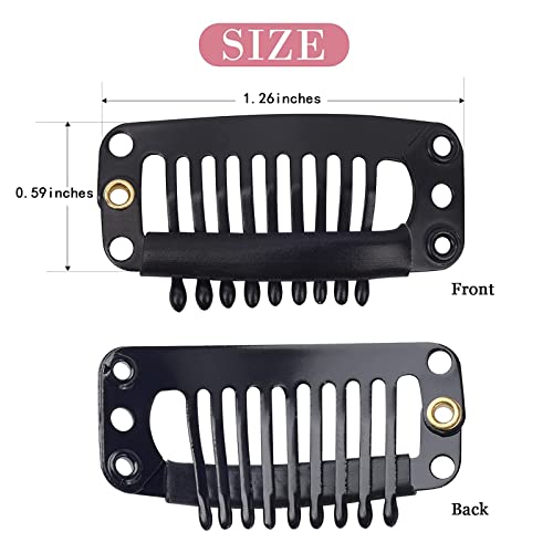30 Pcs Wig Clips 9-Teeth Wig Clips To Sew In Wig Clips To Secure Wig Hair Clips For Wigs Snap Clips For Wigs Clip On Wig For Women Small Wig Clips For Hair Extensions #TOP4