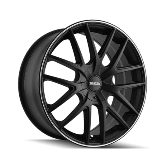 TR60 16x7, Bolt Pattern: 5x100/4.5, Offset: 42, MATTE BLACK/MACHINED RING, set of 1