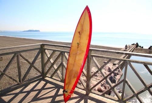 80'S Vintage Australian Surfboard Gun Type Red Item