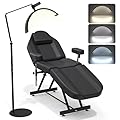 Tattoo light,Half Moon Lash Lighting: Foldable Floor LED Lamp for Eyelash- Beauty Lash Light for Eyelash Tech,Esthetician Lights with Phone Holder -Led Floor Lamp for Or Tattoo Bed,Lash Nail Tech ?