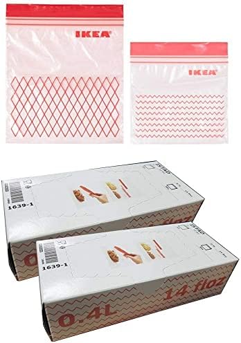 IKEA ISTAD Plastic Freezer Bag, red 120Pack