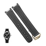  KXQYIKYI Band de montre en caoutchouc ajusté pour Omega AT150 Seamaster 300 Aqua Terra Diving Watchs Stracles