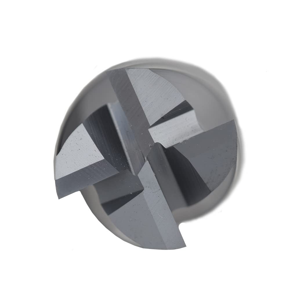 Frez z węglików spiekanych do stali stopowych / hartowanych stali, frezy końcowych 1/8", 4 rowki HRC 55 stopni powłoka AlTiN, frezy CNC (4 sztuki)