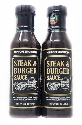 2 Pack of Steak and Burger Sauce Nippon Shokken 15.2oz
