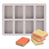 Silicone Ice Molds Silicone Molds, Bar Non-Stick Soap Molds for Handmade Soap, Cake Pan, Ice Clay Molds for Soap Making