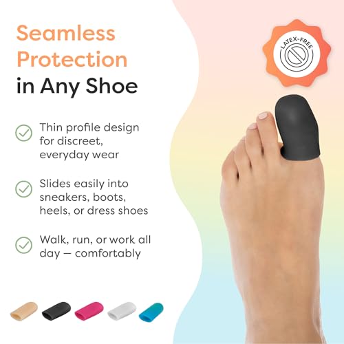 image for ZenToes 6 Pack Gel Toe Cap and Protector - Cushions and Protects to Pr