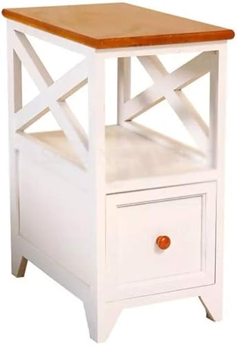 CZDYUF - Mini mesita de noche para niños, de madera maciza, pequeño y simple, armario de almacenamiento estrecho, pequeño y ancho
