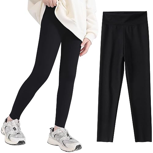 Toddler Girls Stretchy Skinny Leggings High Waist Kids Yoga Dance Athletic Tights Plain Casual Compression Pants3