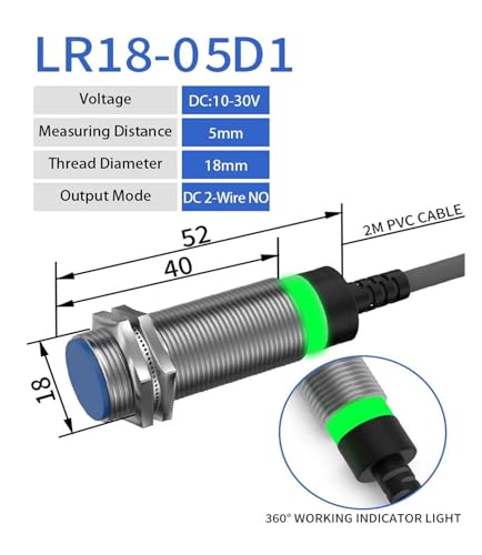 Capteur de proximité inductif M18 pour sécuriser les fins de course machine - 3