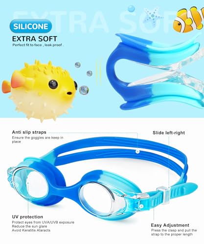 Lunettes de natation enfants NSSIW de qualité supérieure sans buée