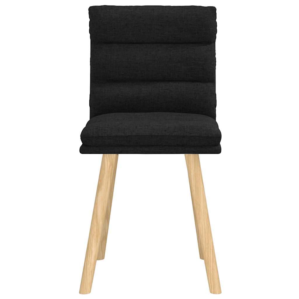 Set di 2 sedie imbottite per sala da pranzo, con gambe in legno
