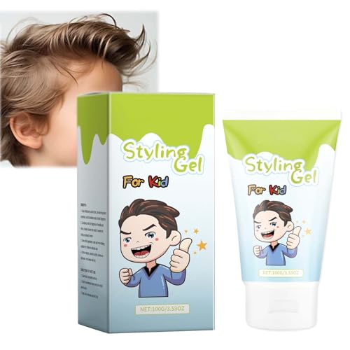 Hair Gel - Natural Styling Gel for Boys & Girls, Medium-Strong Hold, Long-Lasting,safe for kids,Boost self-confidence,back to school hair gel
