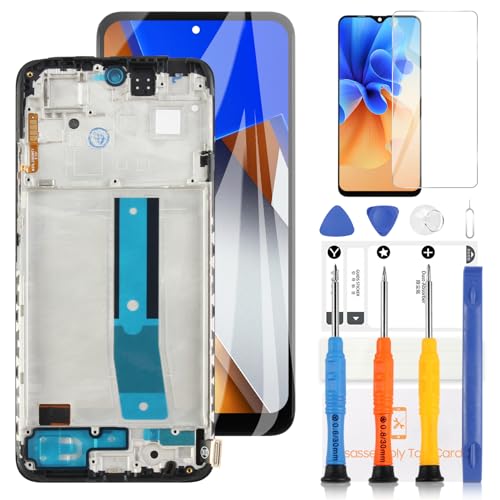 Pantalla LCD para Xiaomi Poco M4 Pro 4G 2201117PI 2201117PG Reemplazo Pantalla LCD Pantalla Táctil Digitizer Asamblea Kit con Herramienta (6.43', no para versión 5G)