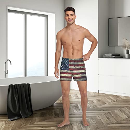 Aflyko Novelty Boxer Shorts Patriot Flag Relaxed Fit Boxers Patriot Men's Underwear S-XXL4