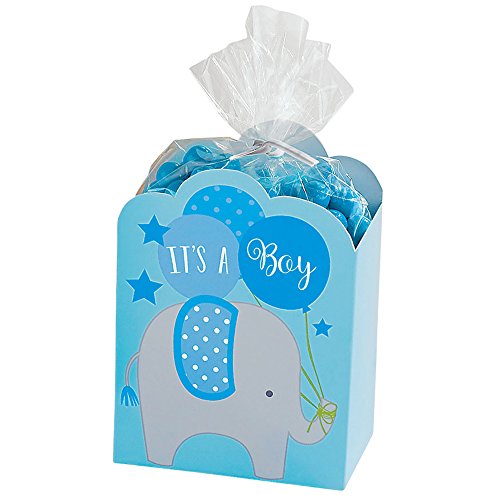 Blue Favour Box /8 petits emballages cadeaux bleus pour invités et fêtes