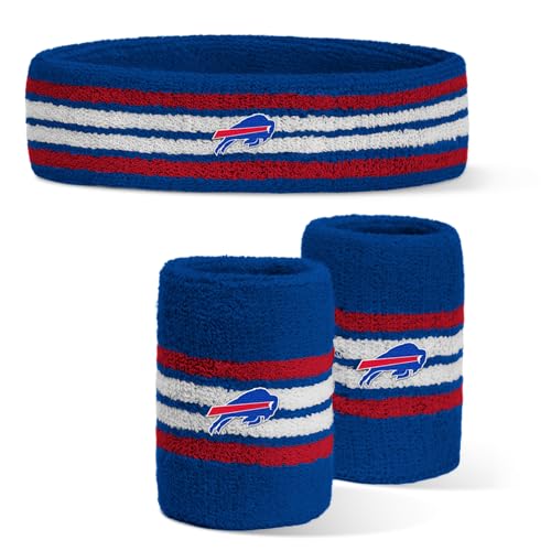 Image of For Bare Feet NFL Officially Licensed Team Logo Headband & Wristband Combo Pack Team Color OSFM