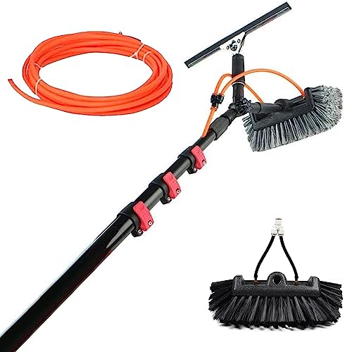 Perche télescopique de nettoyage 9m avec brosse extensible