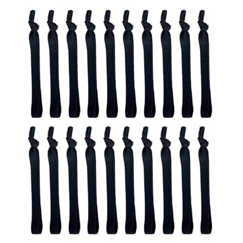 MALUGOGO 20 Gomas Elásticas Pelo para Hombres, Ajustables Diseño Simple, Material de Banda de Goma, Ideales para Running y Yoga, Paquete de 20 Piezas