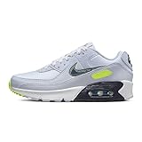 nike air max 270 volt blue  Nike Air Max 90 GS Running Trainers DV3480 Sneakers Schuhe (UK 5 US 5.5Y EU 38, White Blackened Blue Volt 100)