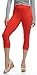 LMB Lush Moda Extra Soft Capri Leggings - Variety of Colors - One Size - Red