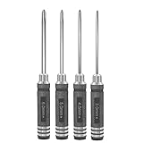 Drone Tool kit - 4Pcs Phillips Screwdriver Steel Tool Set 3.0/4.0/5.0/6.0mm Mini Hand Tools for RC Model Helicopter Boat Cars