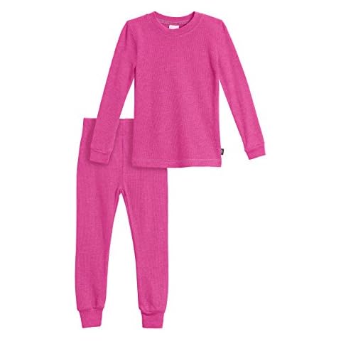 City Threads Girls' Pink Thermal Underwear Set Cover