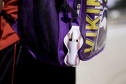 Baseball Keychain for Boy, Bulk Team Gift, Player Teen Eye Black Holder Key Chain - Set of 64