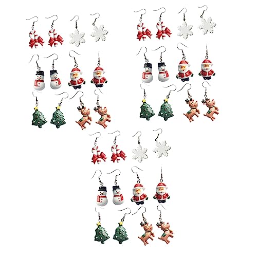 Boucles d'oreilles créoles de Noël parfaites pour le réveillon