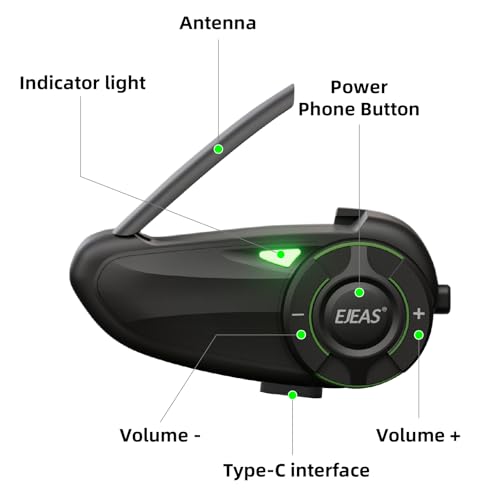 EJEAS Q8 Mesh Bluetooth Helmet Intercom