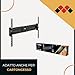 Slimstyle Plus 600 ST TV Wall Mount for 50 to 86 inch TVs Vesa 300-400-600 with Rubber Protection Vertical Tilting Made in Italy