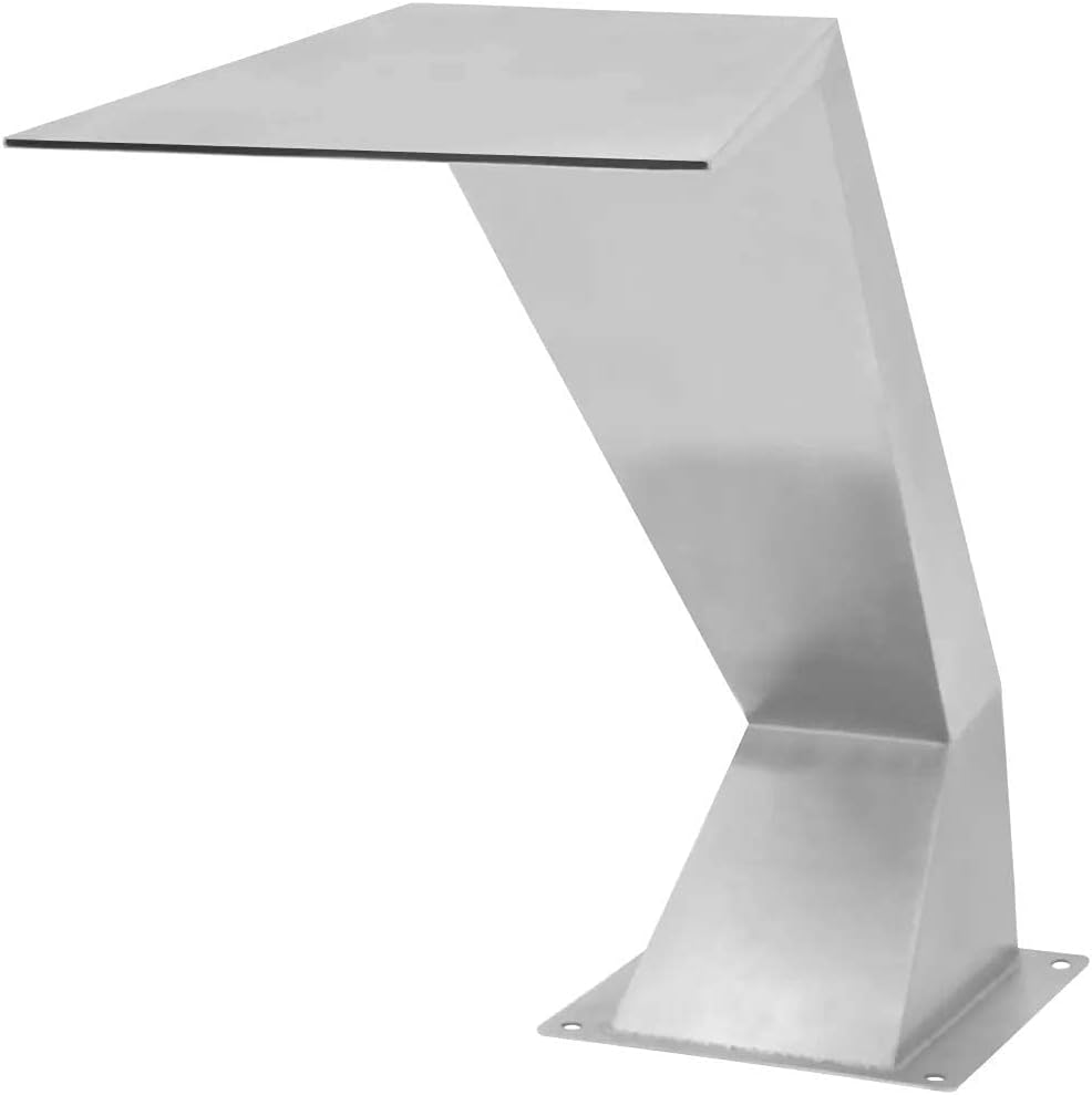 Waterfall Pool Fountain Pool Fountain 304 Stainless Steel Swimming Pond Waterfall Blade Cascade,Outdoor Fountains,64 X 30 X 52 Cm,