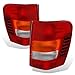 AmeriLite 1999-2004 Replacement Brake Tail Lights For Jeep Grand Cherokee - Passenger and Driver Side