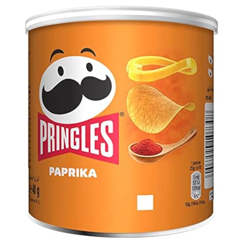 Pringles Sweet Paprika | Paprika Chips | 12 kleine Dosen für unterwegs (12 x 40g)