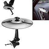 Car Cymbal,Car Symbol Drum Air Vent,Mini Cymbal for Car Make Your Driving More Fun,Car Drum for All Types of Vehicles,Present Gift for Music Lovers (Silvery)